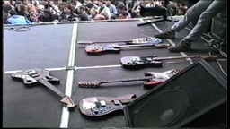 lee's pile of guitars at 07/21/87